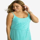 Stretch Knit Blouson Maxi Dress image number null