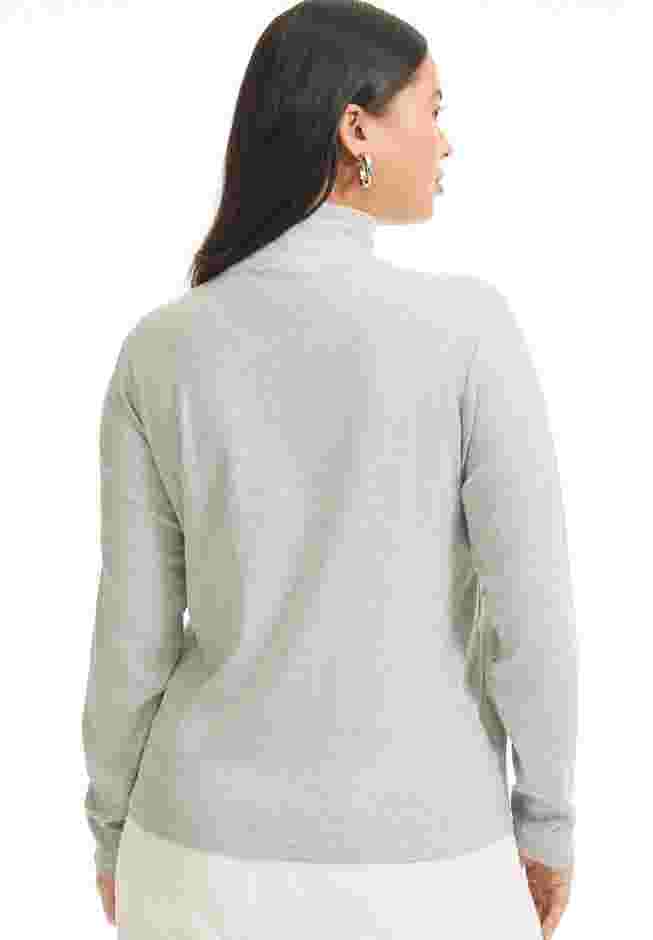 Ribbed Mock Neck Top image number 1