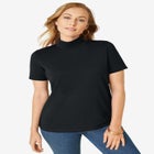Short Sleeve Mock Neck image number null