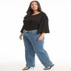 June Fit High-Rise Straight-Leg Stretch Jeans image number null