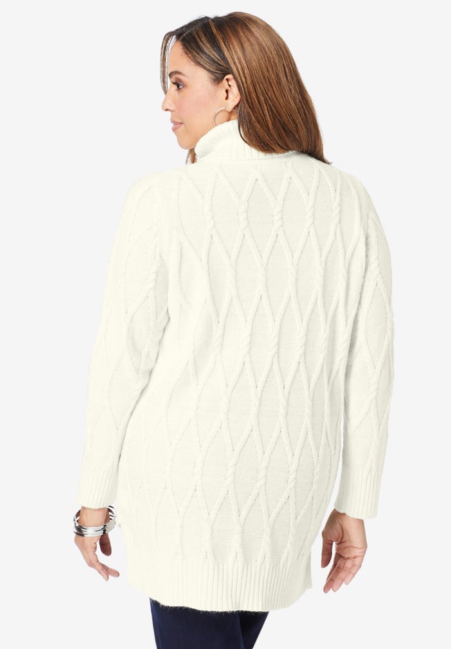 Cable Turtleneck Sweater image number 1