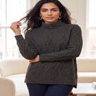 Cable Turtleneck Sweater image number 0