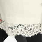 Lace Trim Pullover Sweater image number null