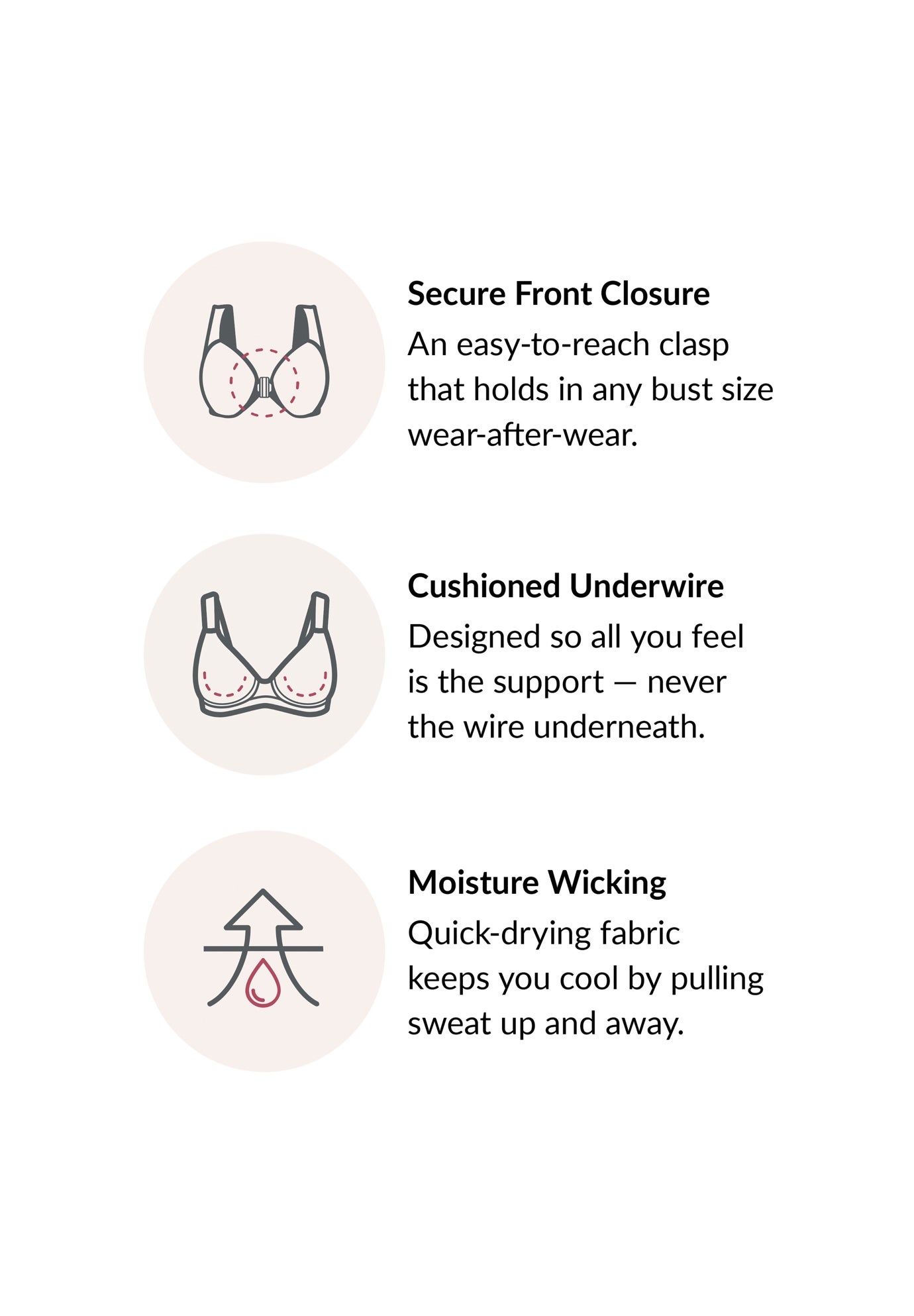 Wonderwire® Front-Close Underwire Bra 1245 image number 5