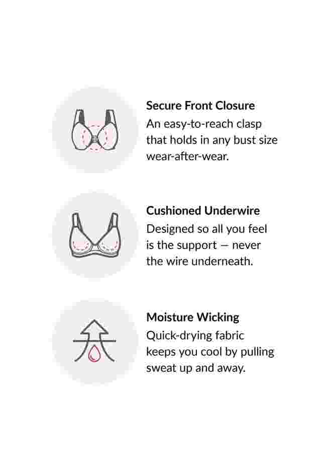 Wonderwire® Front-Close Underwire Bra 1245 image number 5
