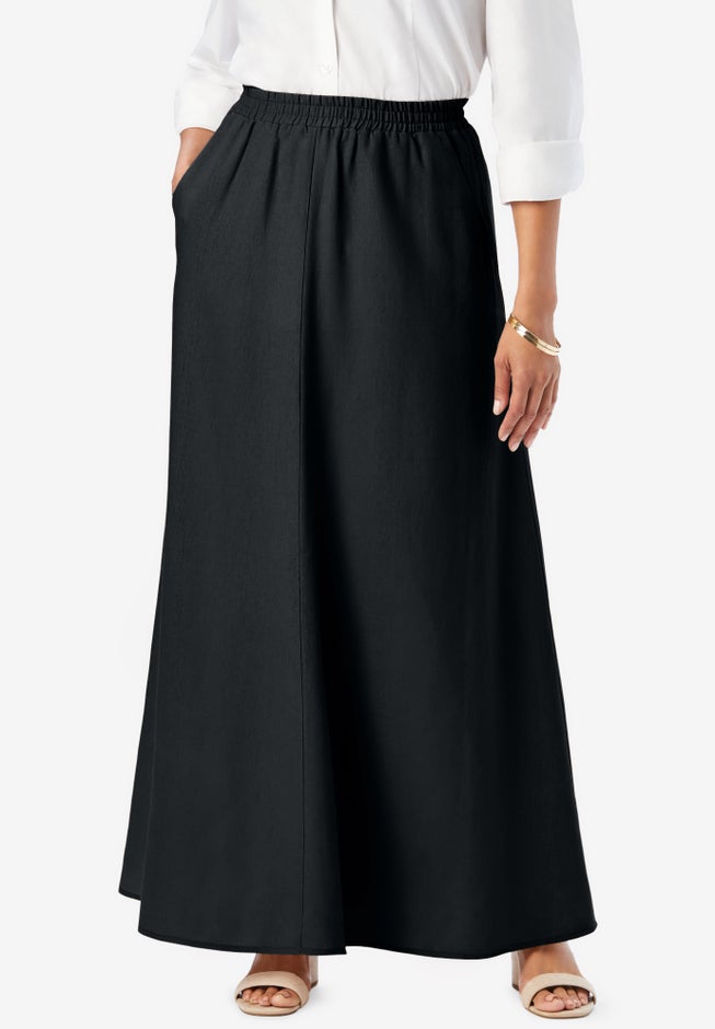 Linen Maxi Skirt image number 0