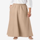 Linen Maxi Skirt image number null