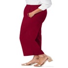 Wide Leg Linen Crop Pant image number null