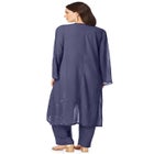 Plus Size Beaded Georgette 3-piece Pant Set &ndash; Formal Wear image number null