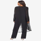 Plus Size Beaded Georgette 3-piece Pant Set &ndash; Formal Wear image number null