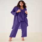 Plus Size Beaded Georgette 3-piece Pant Set &ndash; Formal Wear image number null