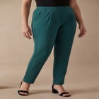 Stretch Knit Crepe Straight Leg Pants image number 0