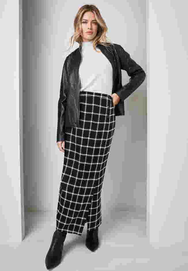 Side-Button Wool Skirt image number 0