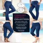 Plus Size Comfort Stretch Wide Leg Jean image number 3