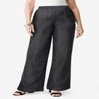 Plus Size Comfort Stretch Wide Leg Jean image number 0