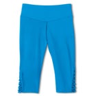 High-Waisted Swim Capri with Lattice Detail image number null