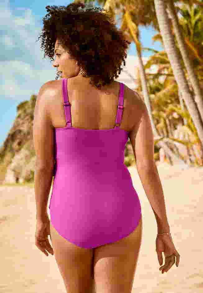 Faux-Wrap Sarong One Piece image number 1