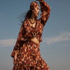 Ruffle Tie-Front Top image number null