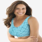 WIRELESS BACK-CLOSE COTTON BRA image number null