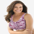 Cotton Back-Close Wireless Bra image number null