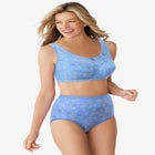 Wireless Back-Close Cotton Bra image number null