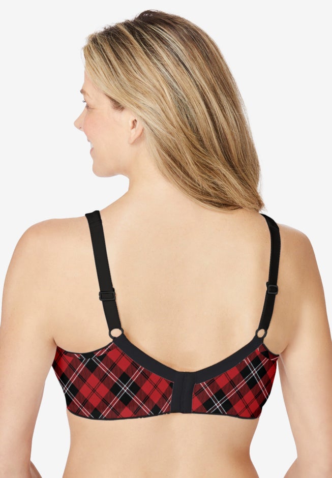 WIRELESS BACK-CLOSE COTTON BRA image number 1