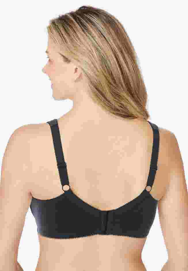 Cotton Back-Close Wireless Bra image number 1