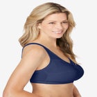 Wireless Back-Close Cotton Bra image number null