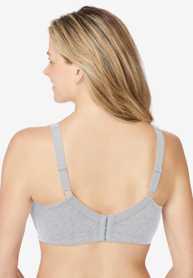 Cotton Back-Close Wireless Bra image number 1