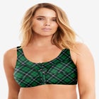 Wireless Back-Close Cotton Bra image number null
