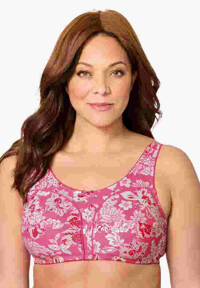 Cotton Back-Close Wireless Bra image number 4