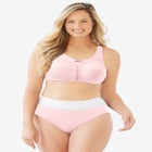 Cotton Back-Close Wireless Bra image number null