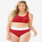 Cotton Back-Close Wireless Bra image number null