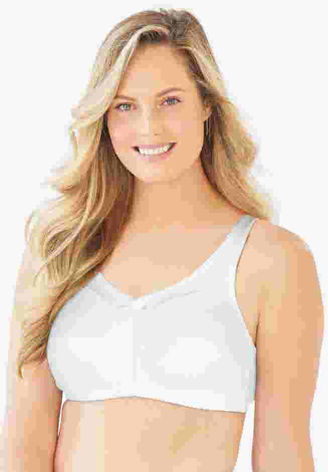 Cotton Back-Close Wireless Bra image number 0