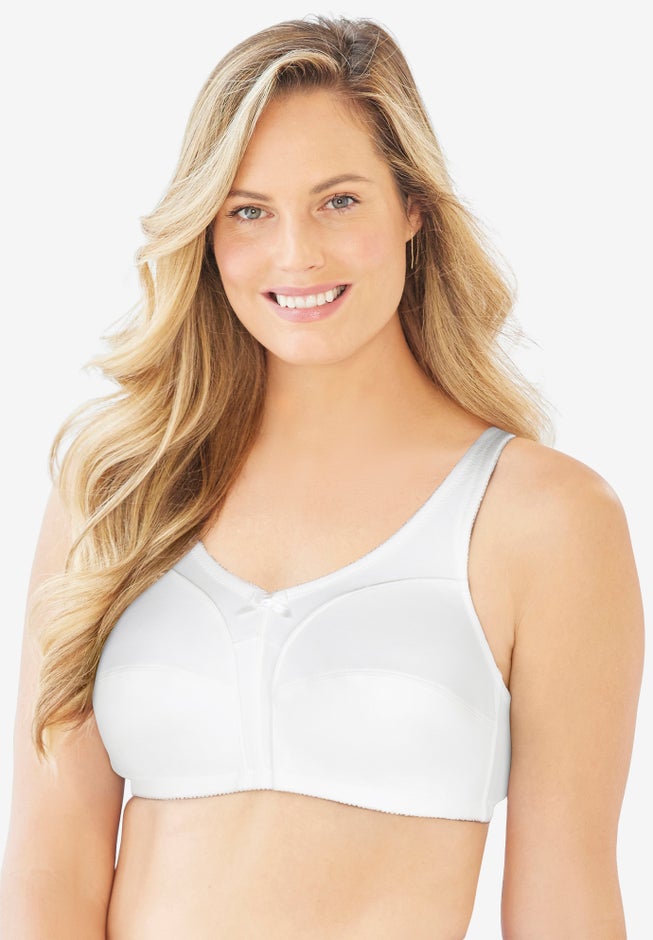 Cotton Back-Close Wireless Bra image number 0