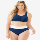 Wireless Back-Close Cotton Bra image number null