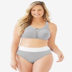 Cotton Back-Close Wireless Bra image number null