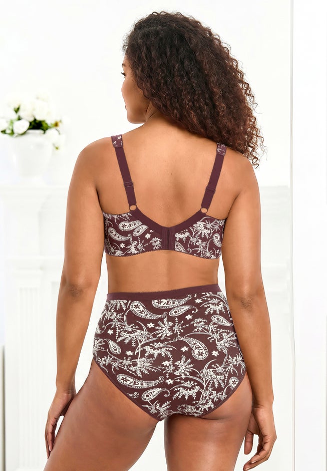 Wireless Back-Close Cotton Bra image number 1