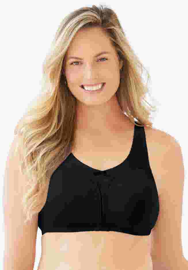 Cotton Back-Close Wireless Bra image number 0