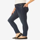 Slim-Leg Stretch Comfort Denim Five-Pocket Jeans image number null
