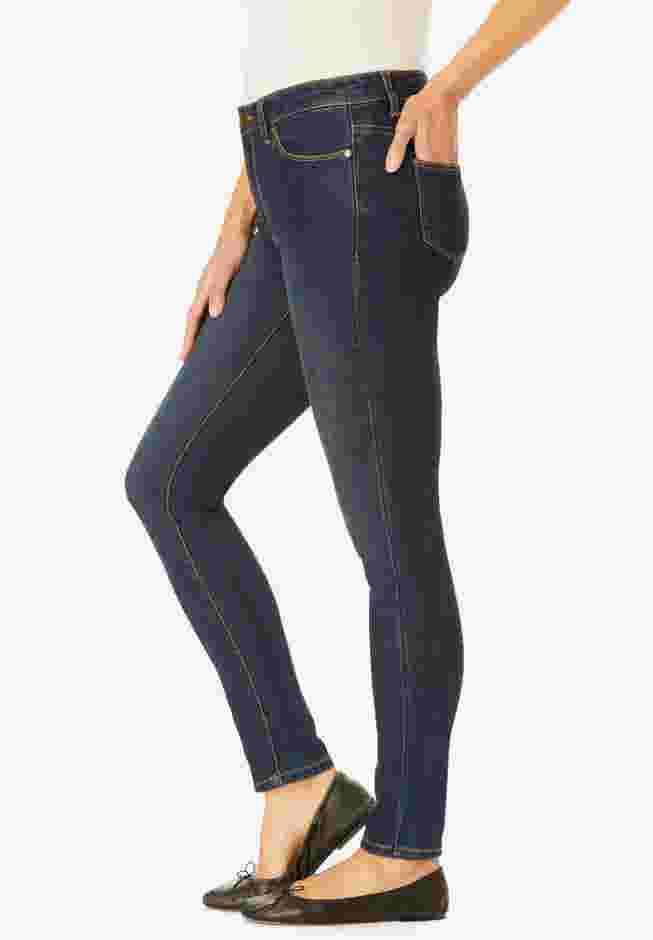 Women's Plus-Size Slim-Leg Stretch Comfort Denim Five-Pocket Jeans image number 2