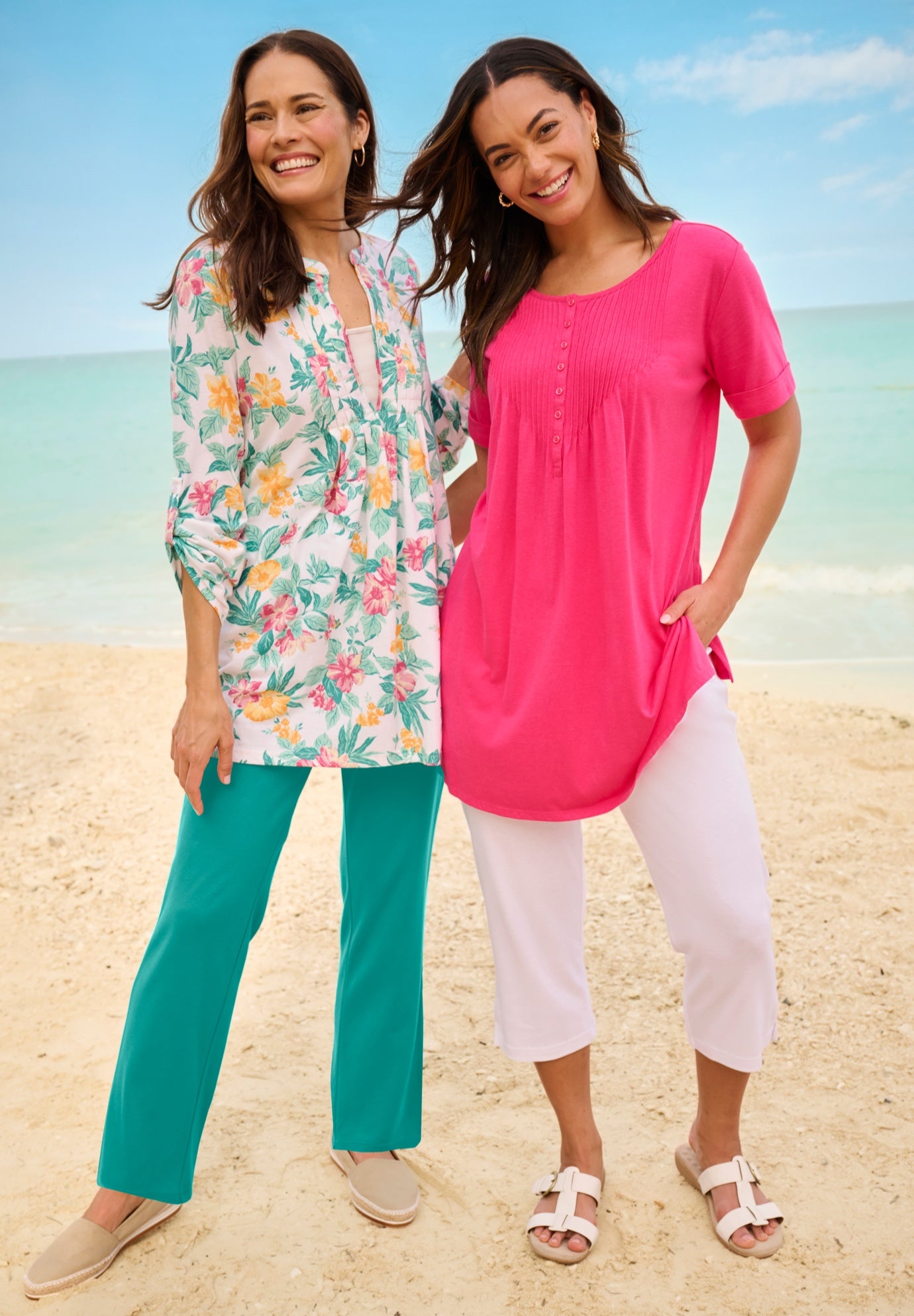 7-Day Straight-Leg Elastic-Waist Stretchy Knit Pant image number 7