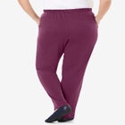 7-Day Straight-Leg Elastic-Waist Stretchy Knit Pant image number 2