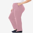 7-Day Knit Straight-Leg Pull-On Pants image number null