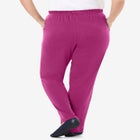7-Day Straight-Leg Elastic-Waist Stretchy Knit Pant image number 2
