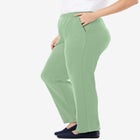 7-Day Knit Straight-Leg Pull-On Pants image number null
