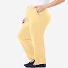 7-Day Knit Straight-Leg Pull-On Pants image number null