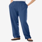 7-Day Straight-Leg Elastic-Waist Stretchy Knit Pant image number 0