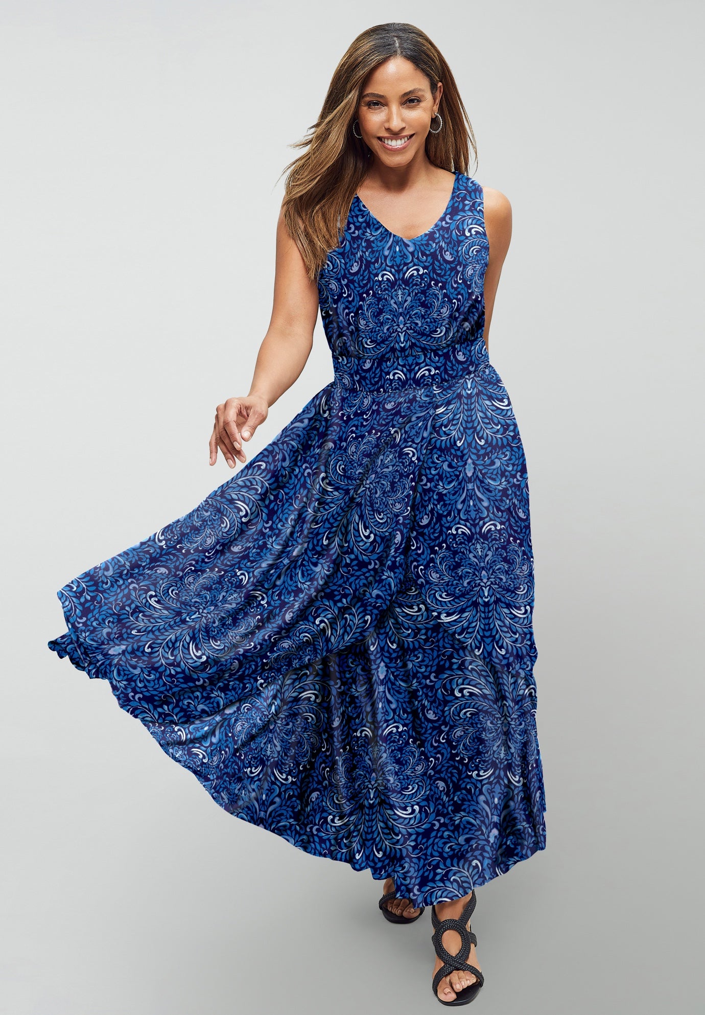 Georgette Flyaway Maxi Dress image number 0