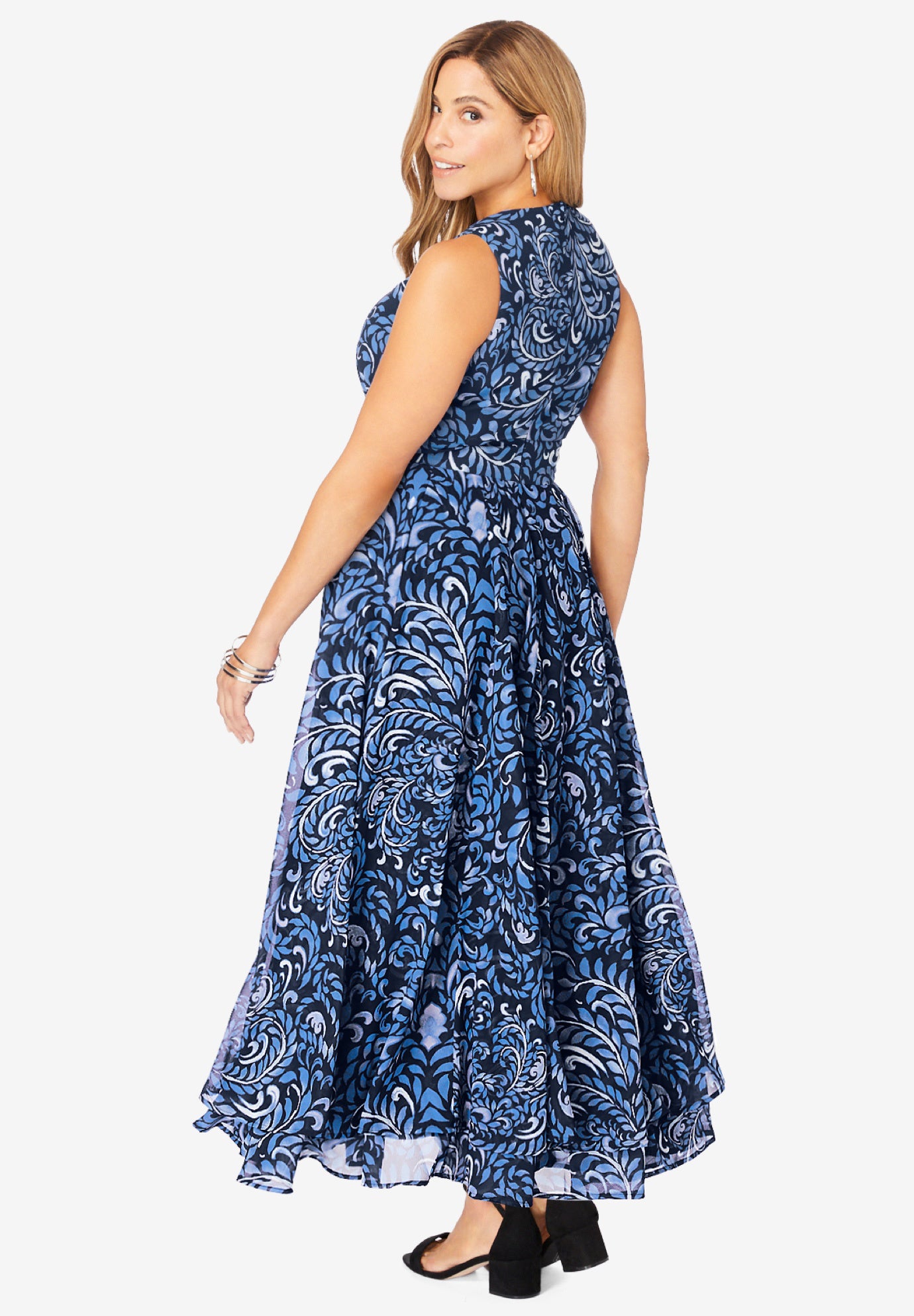 Georgette Flyaway Maxi Dress image number 1